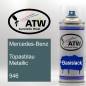 Preview: Mercedes-Benz, Topasblau Metallic, 946: 400ml Sprühdose, von ATW Autoteile West.